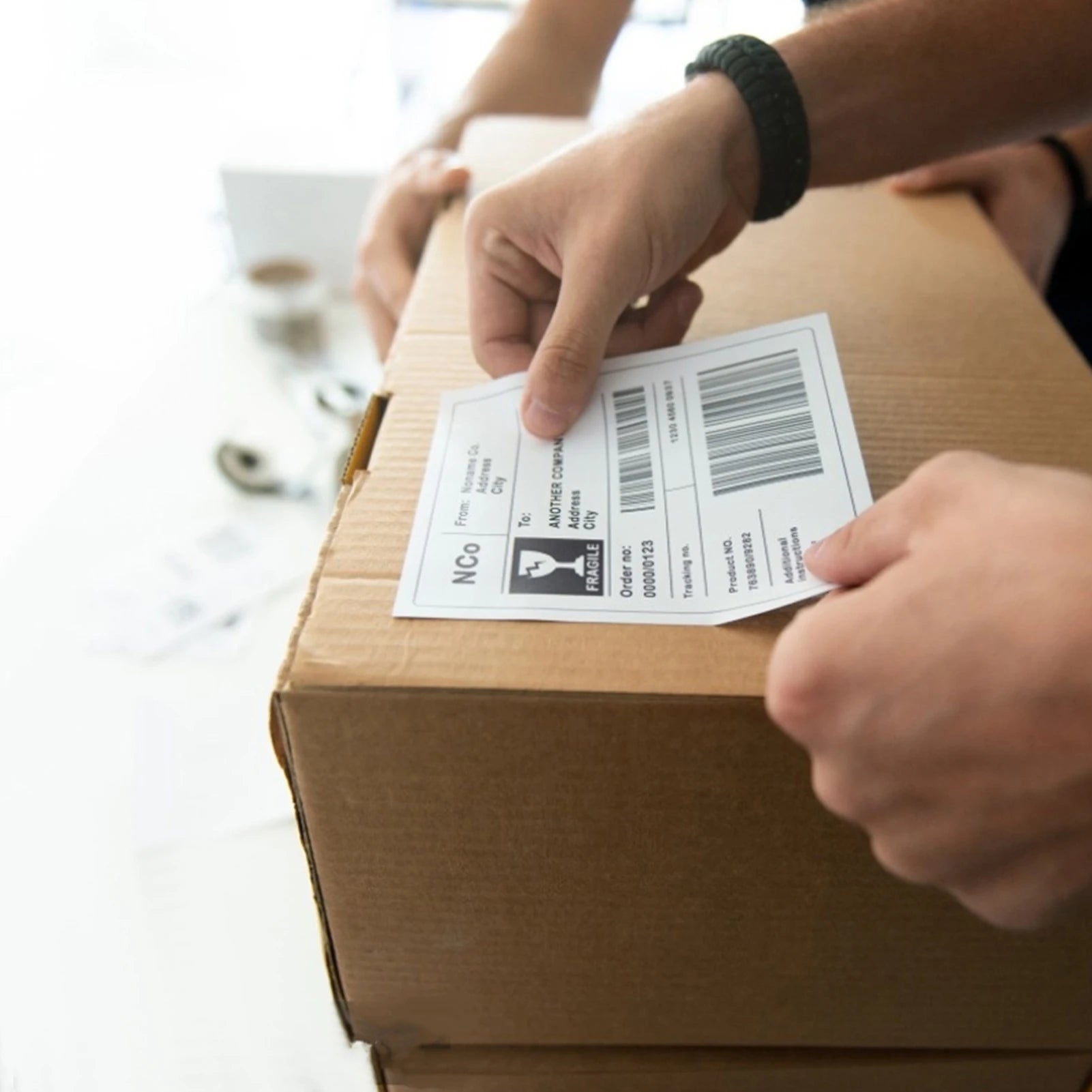 Thermal Shipping Labels Roll Shipping Package Thermal Printer All-Purpose Label Paper Sticker Self-adhesive for Express