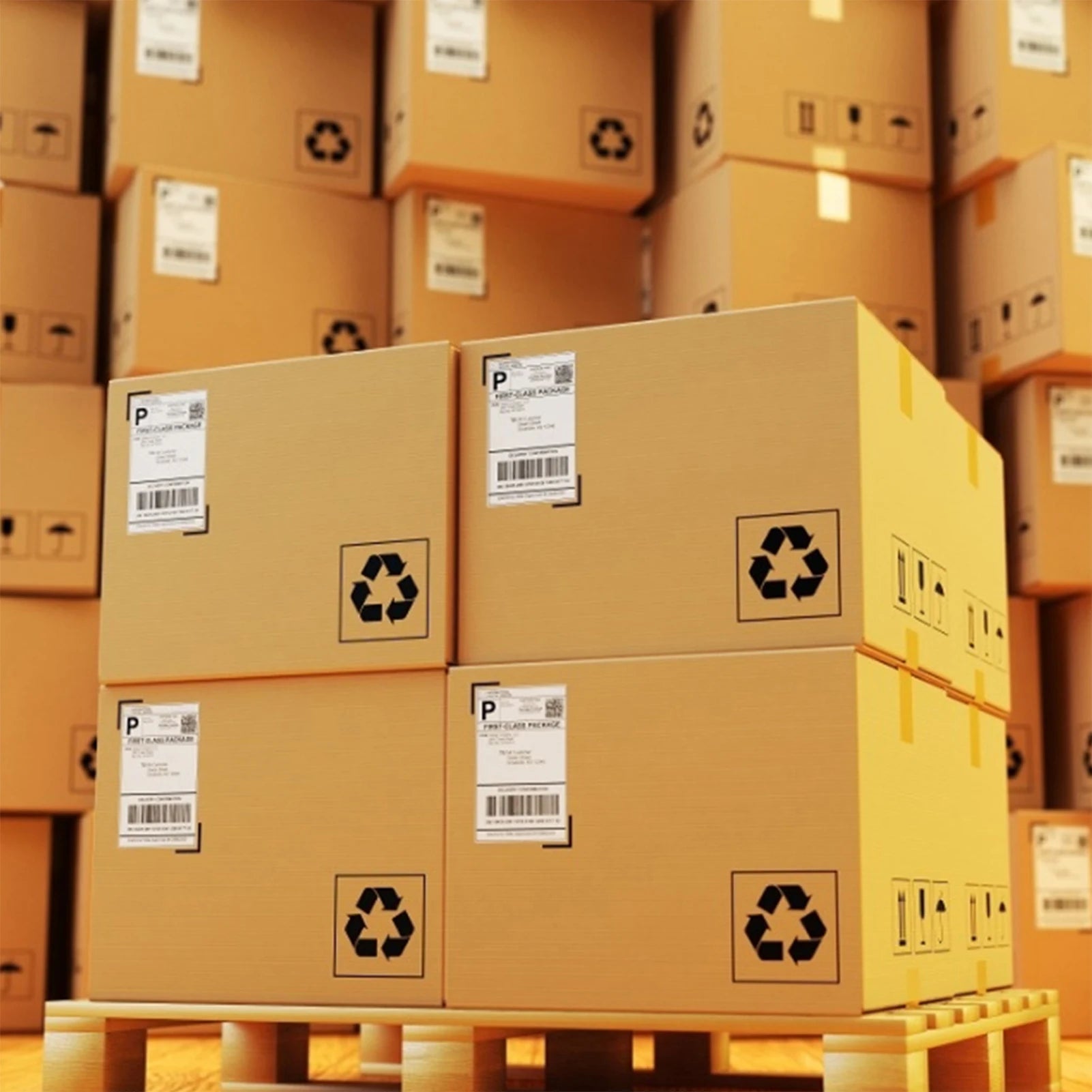 Thermal Shipping Labels Roll Shipping Package Thermal Printer All-Purpose Label Paper Sticker Self-adhesive for Express