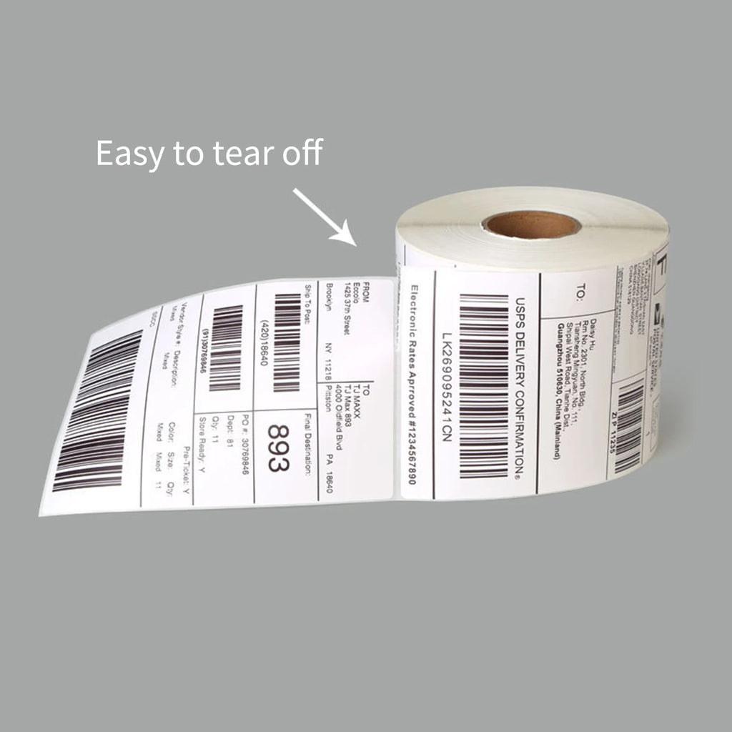Thermal Shipping Labels Roll Shipping Package Thermal Printer All-Purpose Label Paper Sticker Self-adhesive for Express