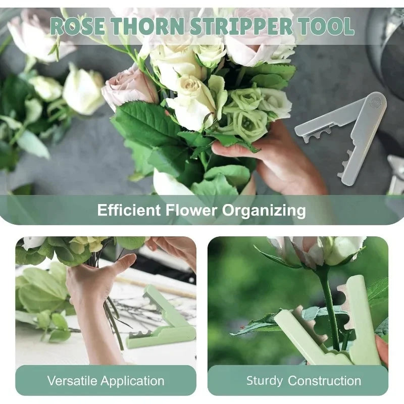 1/3/5/10PCS Rose Thorn Remover Flower Thorn Stem Leaf Stripper Rose Pincers Portable Florist Gardening Tools Bonsai Tools