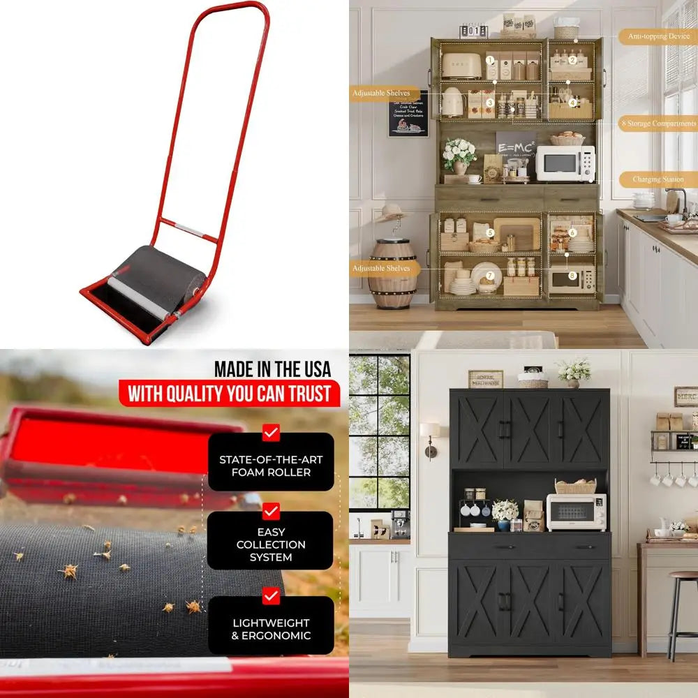 Wide Push Burr and Sticker Removal Yard Tool for Effortless Cleanup 1.0