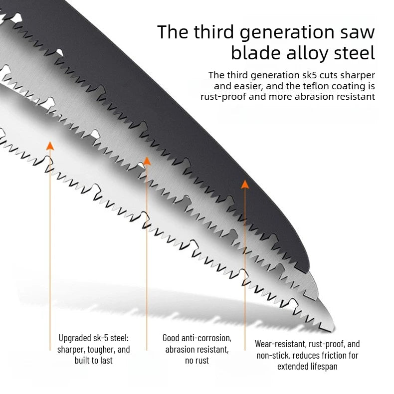 Portable Folding Saw for Gardening Outdoor Logging with Ergonomic Handle pruner gardening tools jardineria herramienta
