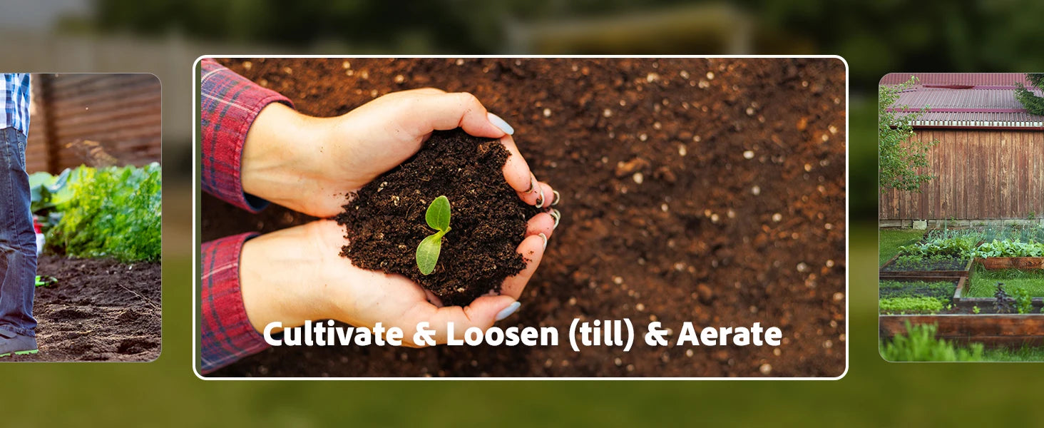 TaskStar 21V Electric Weeders With Dual-Safety Switch&2 2.0Ah Batteries Quick Clean Up Weed Garden Power Tool Fit Makita Battery