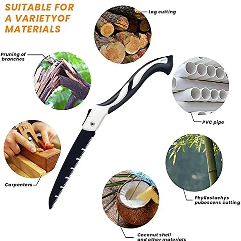 Portable Folding Saw for Gardening Outdoor Logging with Ergonomic Handle pruner gardening tools jardineria herramienta