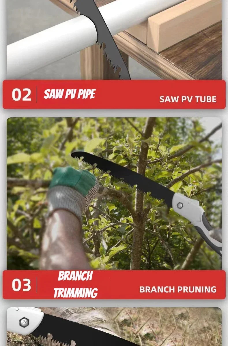 Portable Folding Saw for Gardening Outdoor Logging with Ergonomic Handle pruner gardening tools jardineria herramienta