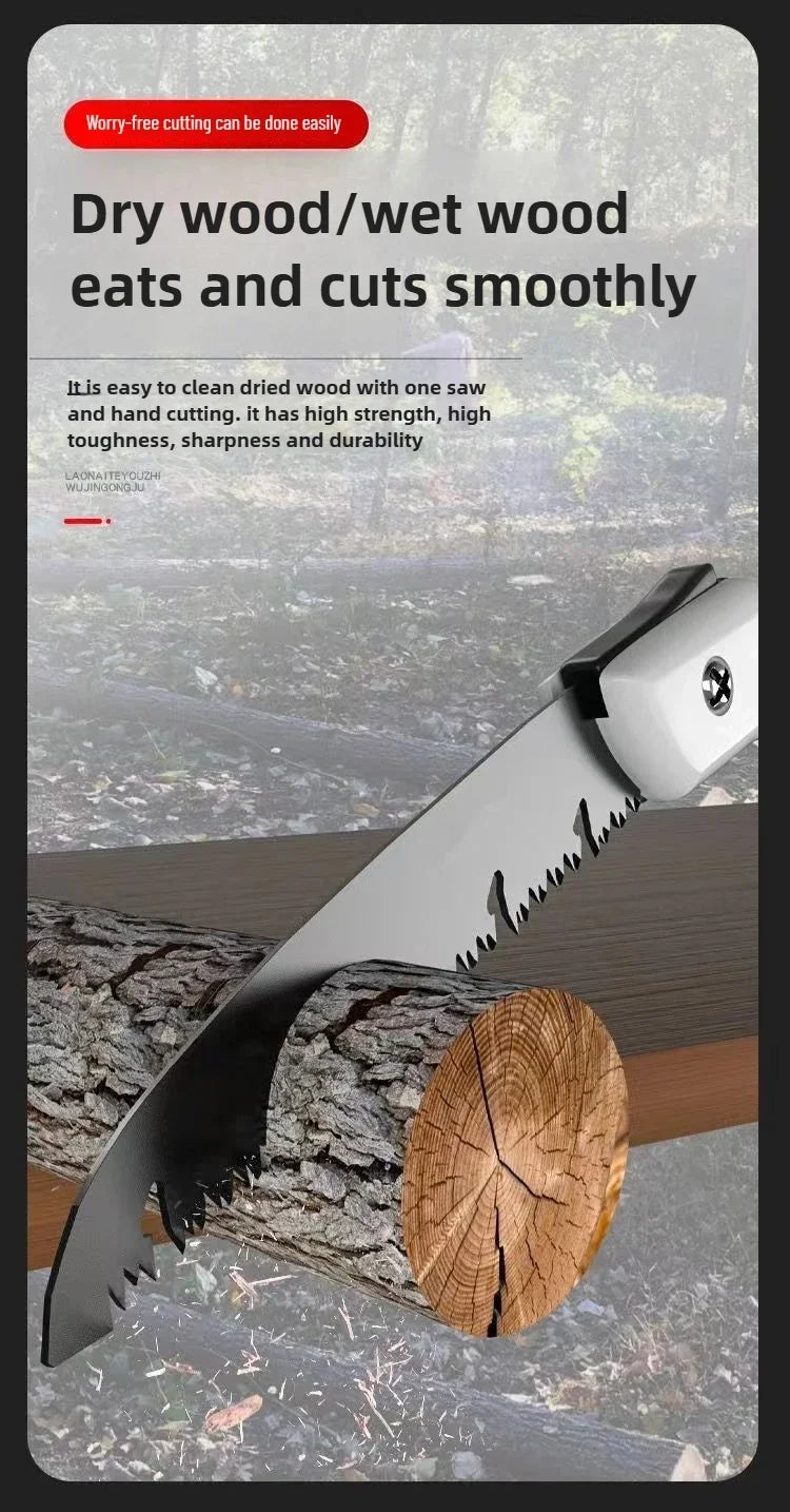 Portable Folding Saw for Gardening Outdoor Logging with Ergonomic Handle pruner gardening tools jardineria herramienta