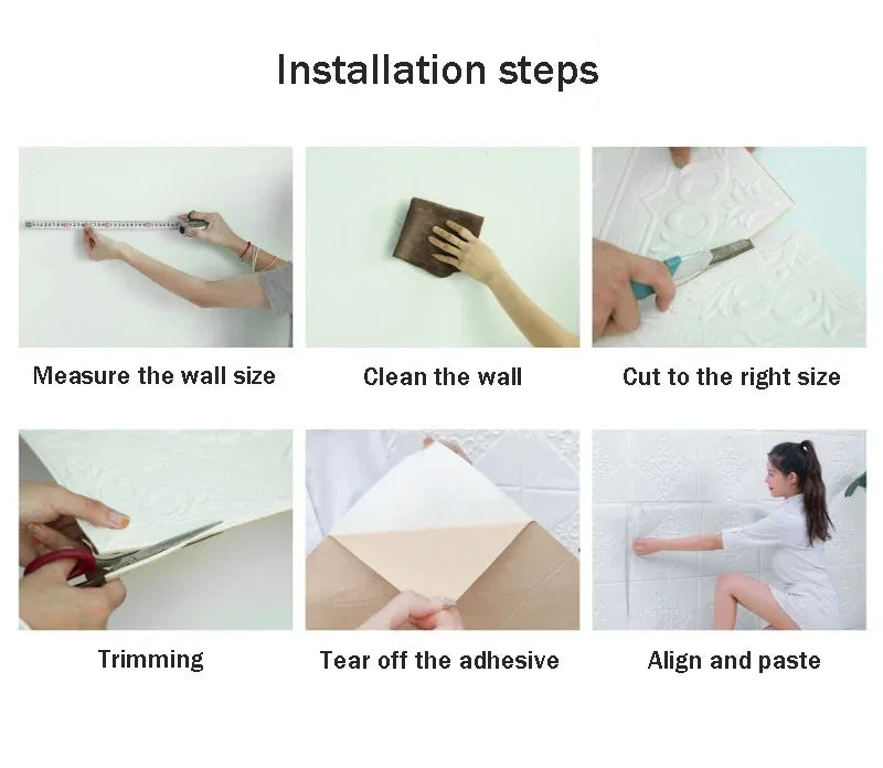 5-20pcs 35*35cm Ceiling 3d Home Bedroom Decor Background Wallpaper Peel Stick Waterproof Decoration Wall Stickers Anti-collision