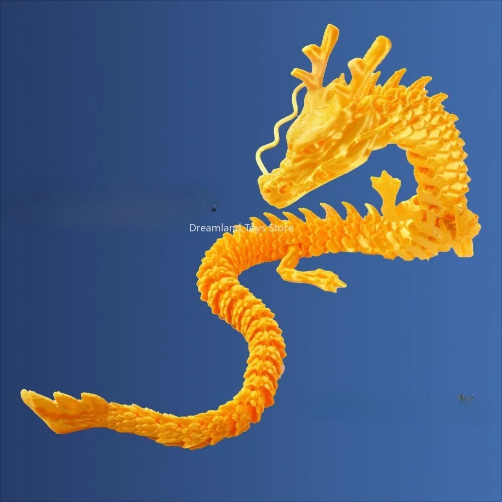 22/30/45cm New Luminous 3D Printed Dragon Glow in The Dark Flying Dragon Rotatable Articulated Wing Dragons Home Ornaments