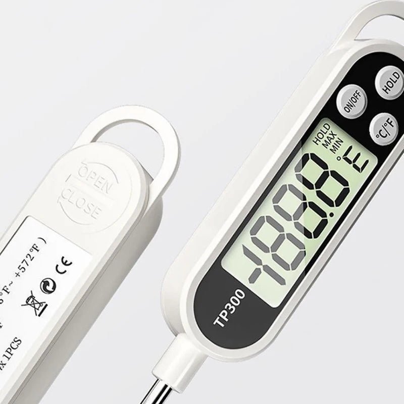 Digital Kitchen Thermometer LCD Display TP300 Electronic Food Thermometer LCD Display Digital Temperature MeasuringTool for Meat