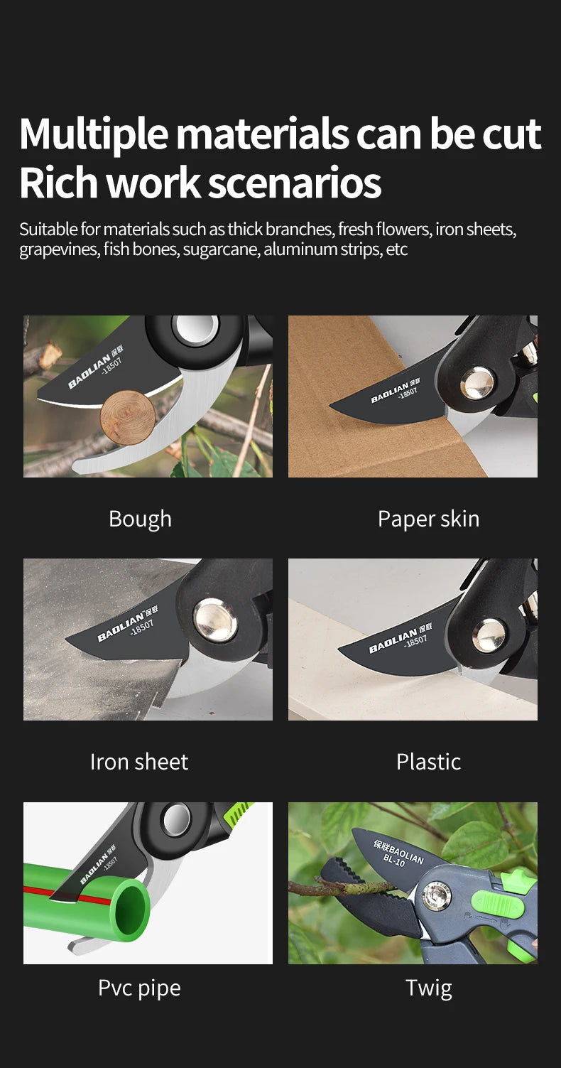 Multifunctional Garden Trimming Tool, Heavy-Duty Sharp Manual Trimmer, Professional And Durable Plant Pruning Scissors