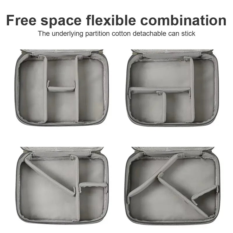 Travel Cable Storage Bag Portable WaterProof Digital Electronic Organizer USB Data Line Charger Plug Storage Bag Cable Organizer