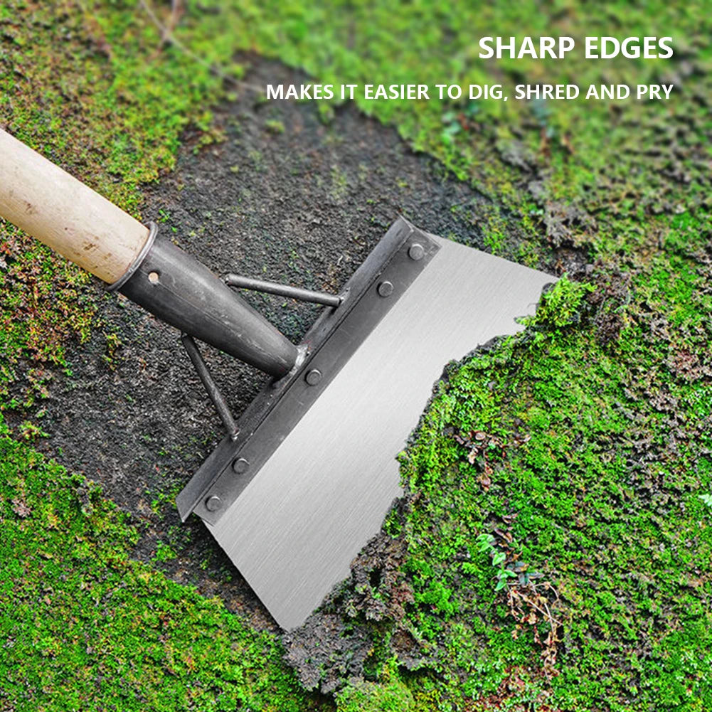Multifunctional Outdoor Cleaning Shovel Sharp Edge Farm Planting Weeding Tool Efficient Eradication for Garden Weeds and Moss